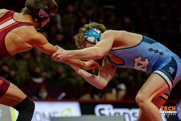 2022.02.11. WRE. UNC (Tar Heels) at Va Tech (Hokies).