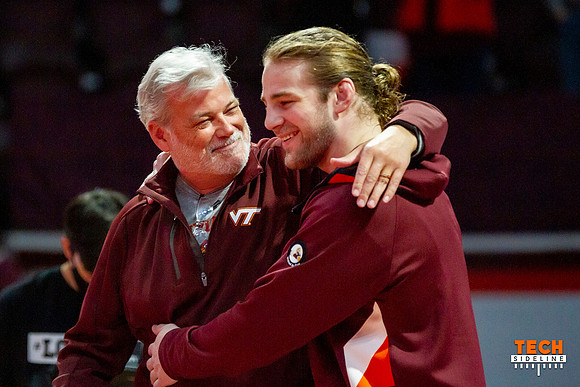 2022.02.11. WRE. UNC (Tar Heels) at Va Tech (Hokies).