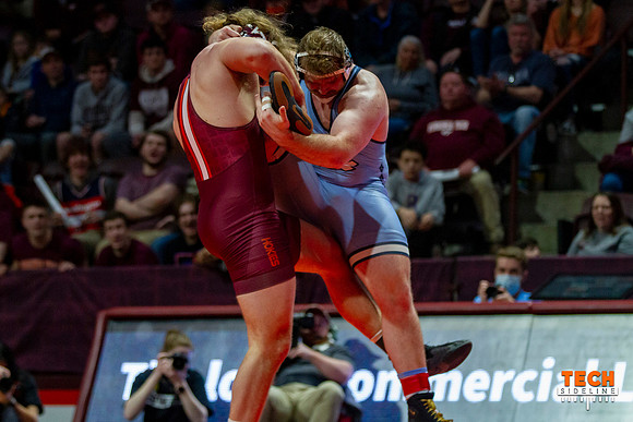 2022.02.11. WRE. UNC (Tar Heels) at Va Tech (Hokies).