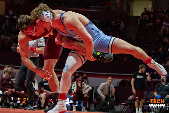 2022.02.11. WRE. UNC (Tar Heels) at Va Tech (Hokies).