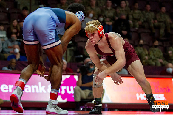 2022.02.11. WRE. UNC (Tar Heels) at Va Tech (Hokies).