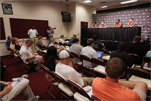 FB. Virginia Tech. Media Day