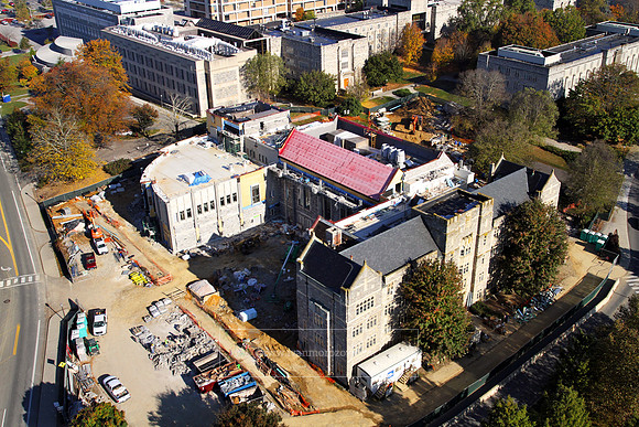 Aerial View of Virginia Tech Main Campus.
