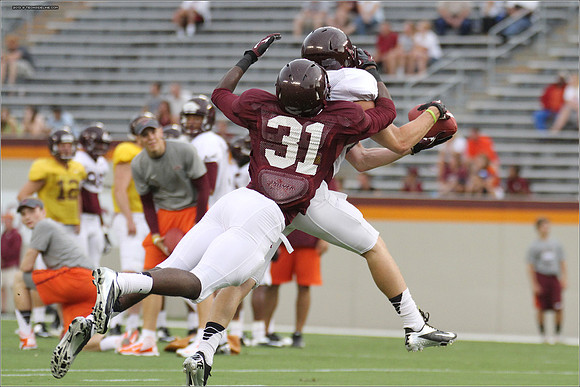 FB. Football Scrimmage at Virginia Tech.