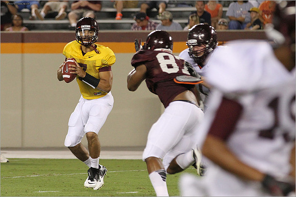FB. Football Scrimmage at Virginia Tech.