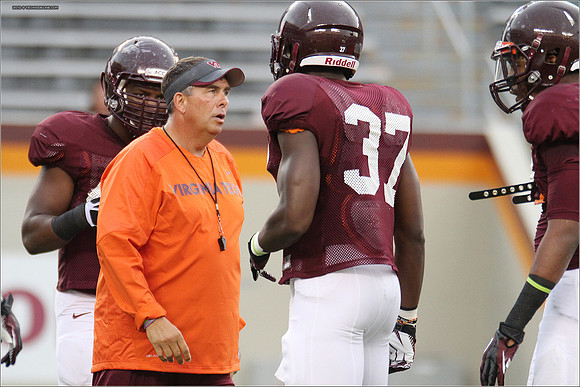 FB. Football Scrimmage at Virginia Tech.