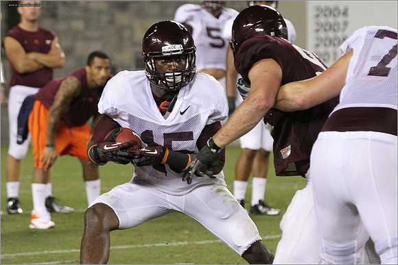 FB. Football Scrimmage at Virginia Tech.