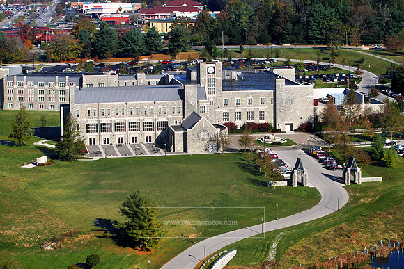 Aerial View of Virginia Tech Main Campus.