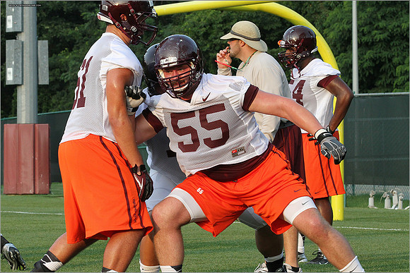 FB. Virginia Tech. Scrimmage