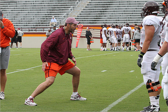 FB. Football Scrimmage at Virginia Tech.