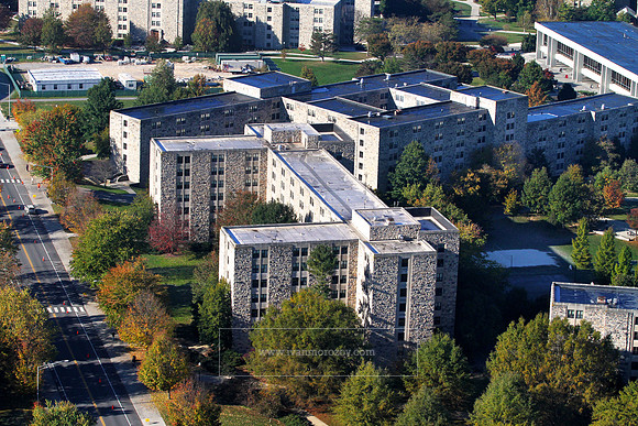 Aerial View of Virginia Tech Main Campus.