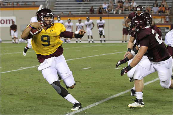 FB. Football Scrimmage at Virginia Tech.