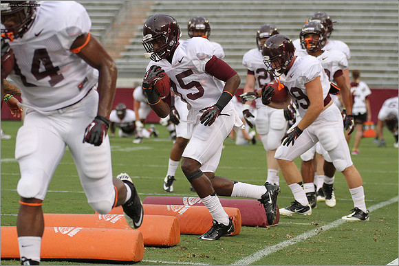 FB. Football Scrimmage at Virginia Tech.