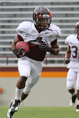 FB. Football Scrimmage at Virginia Tech.