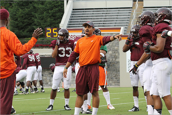 FB. Football Scrimmage at Virginia Tech.