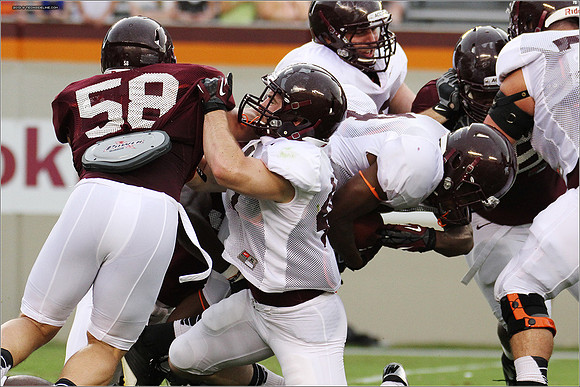 FB. Football Scrimmage at Virginia Tech.