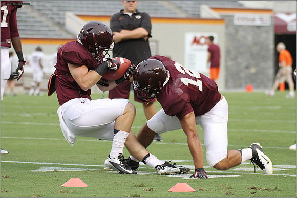 FB. Football Scrimmage at Virginia Tech.