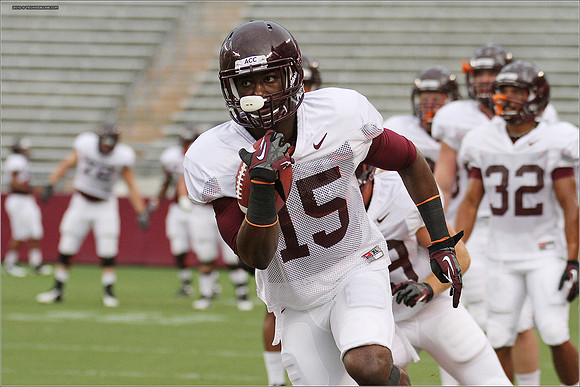 FB. Football Scrimmage at Virginia Tech.