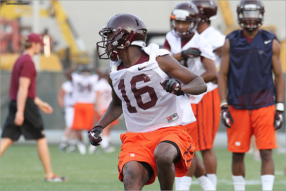 FB. Virginia Tech. Scrimmage