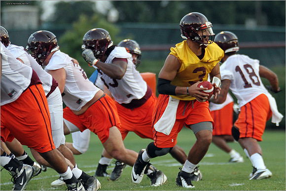 FB. Virginia Tech. Scrimmage