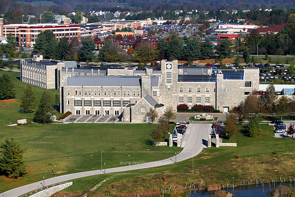 Aerial View of Virginia Tech Main Campus.