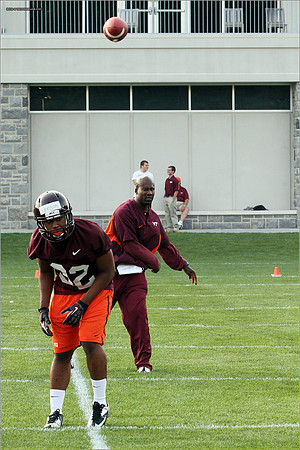 FB. Virginia Tech. Scrimmage