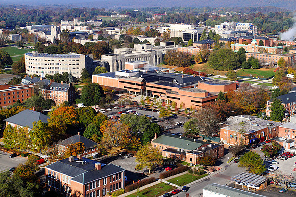 Aerial View of Virginia Tech Main Campus.