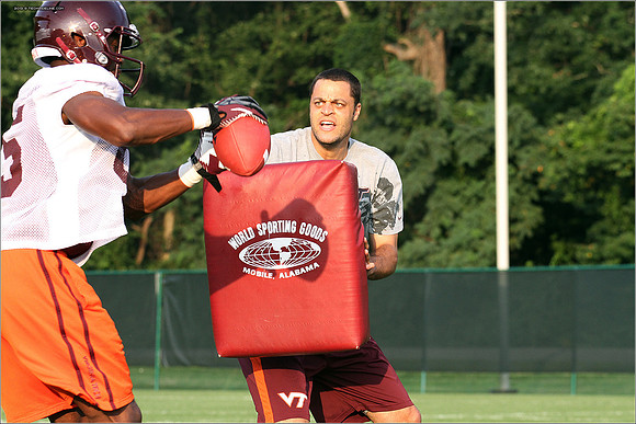 FB. Virginia Tech. Scrimmage