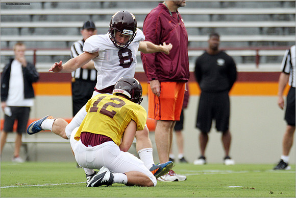 FB. Football Scrimmage at Virginia Tech.
