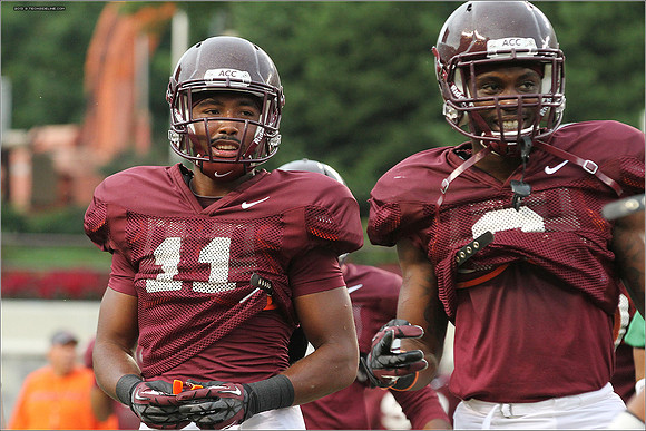 FB. Football Scrimmage at Virginia Tech.