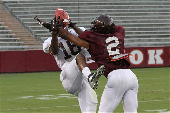 FB. Football Scrimmage at Virginia Tech.