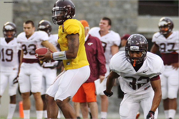 FB. Football Scrimmage at Virginia Tech.