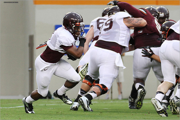 FB. Football Scrimmage at Virginia Tech.