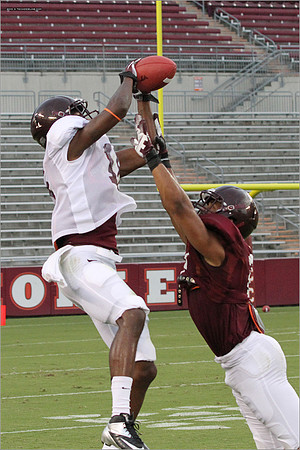 FB. Football Scrimmage at Virginia Tech.
