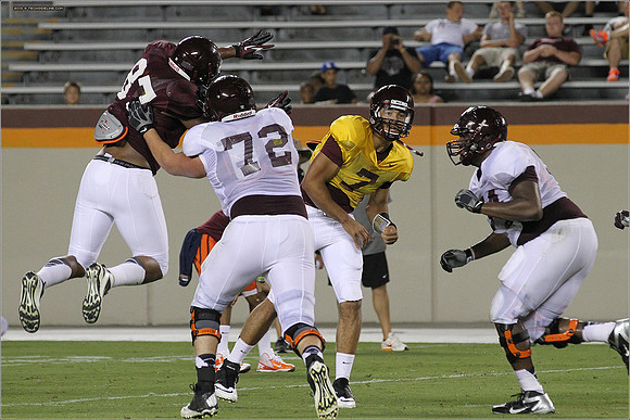 FB. Football Scrimmage at Virginia Tech.