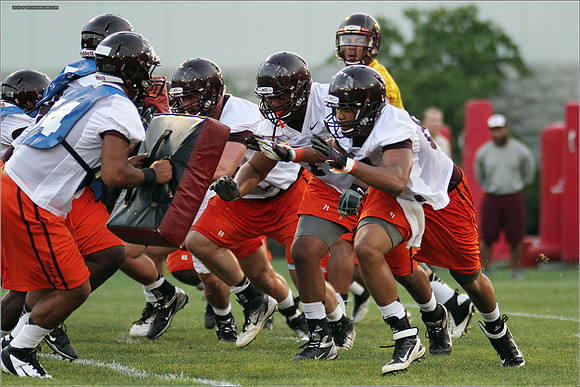 FB. Virginia Tech. Scrimmage