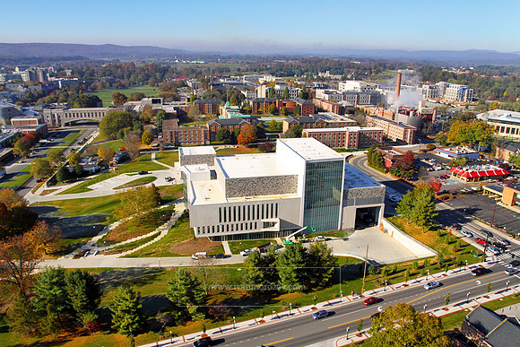 Aerial View of Virginia Tech Main Campus.