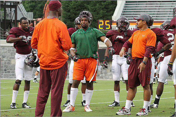 FB. Football Scrimmage at Virginia Tech.
