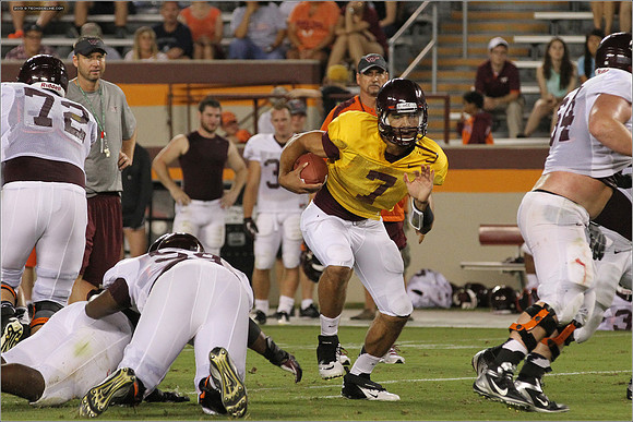FB. Football Scrimmage at Virginia Tech.