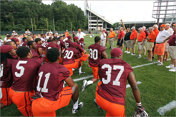 FB. Virginia Tech. Scrimmage