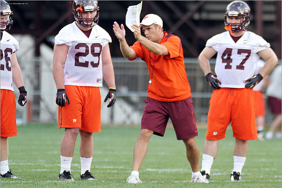 FB. Virginia Tech. Scrimmage
