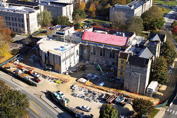 Aerial View of Virginia Tech Main Campus.