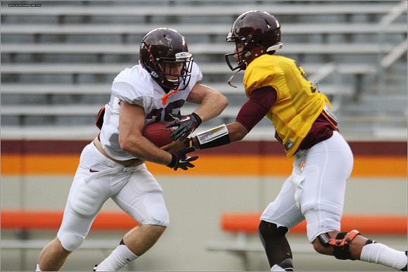 FB. Football Scrimmage at Virginia Tech.