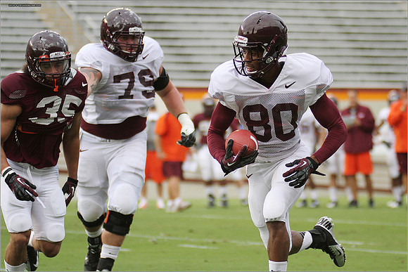 FB. Football Scrimmage at Virginia Tech.