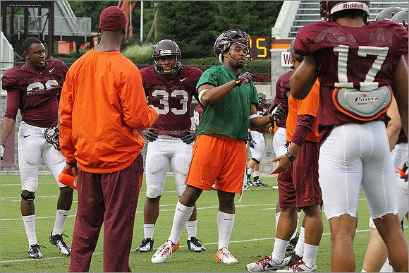 FB. Football Scrimmage at Virginia Tech.