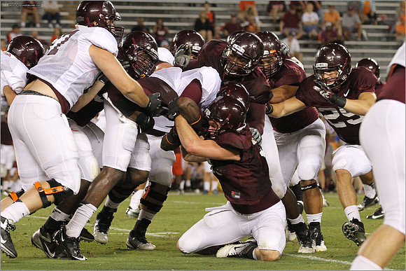 FB. Football Scrimmage at Virginia Tech.