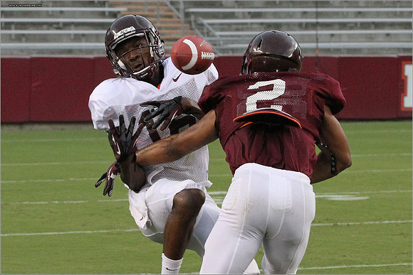 FB. Football Scrimmage at Virginia Tech.