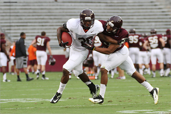 FB. Football Scrimmage at Virginia Tech.