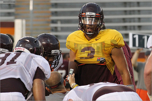 FB. Football Scrimmage at Virginia Tech.