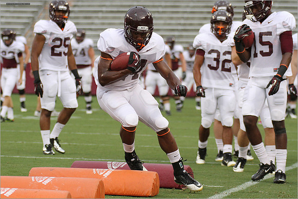 FB. Football Scrimmage at Virginia Tech.